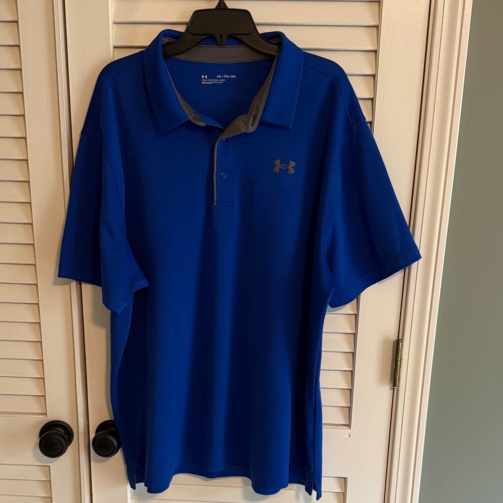 Under Armour Men's Royal Blue Polo